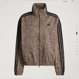 Adidas Women's FIREBIRD OVERSIZED AOP DENIM JACKET